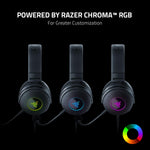 Load image into Gallery viewer, Razer Kraken V3 Audífonos USB con cable: Triforce Titanium in Drivers - Micrófono HyperClear