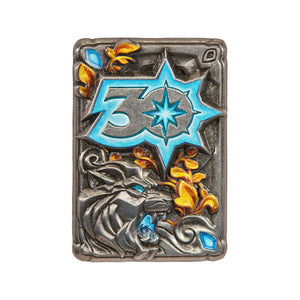 Hearthstone Edición de coleccionista Blizzard Pin del reverso de la tarjeta del 30 aniversario