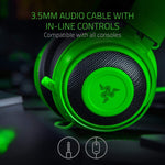 Load image into Gallery viewer, Audífono C/micro. Razer Kraken Tournament Edition THX 7.1 - Verde