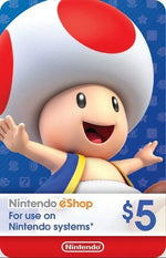 Load image into Gallery viewer, Nintendo eShop 5 USD - USA (global)