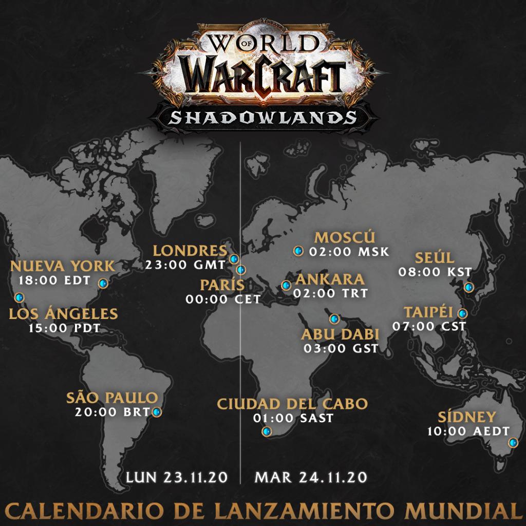¡Shadowlands llega este 23 de noviembre a las 17:00 PM!
