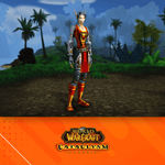 Load image into Gallery viewer, Transfiguración: Tabardo de las llamas - Classic Mists of Pandaria  - World of Warcraft
