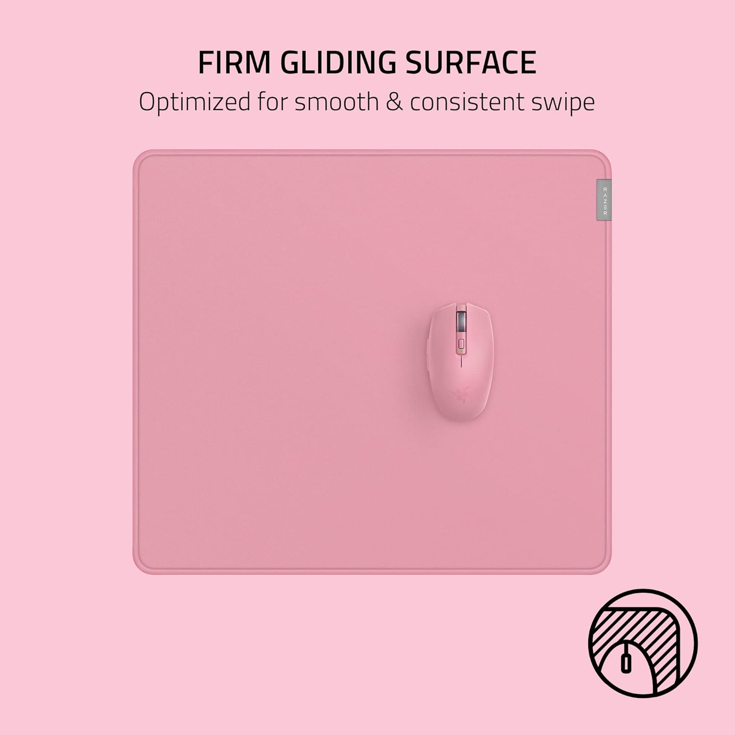 Mouse Pad Razer Strider Hybrid Large Quartz Color Rosa | Blizz Store Perú