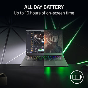 Laptop Gamer Razer Blade 14: CPU AMD Ryzen 9 7940HS - GPU NVIDIA GeForce RTX 4060 - 14" 16:10 QHD+ 240Hz -16GB DDR5 RAM - 1TB SSD - Enfriamiento de cámara de vapor - Chroma RGB