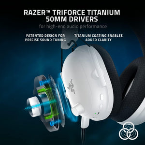 Audífonos RAZER: HEADSET – BLACKSHARK V2 PRO - Wireless Hyperspeed (Blancos)