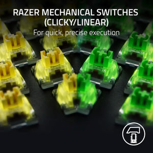 Teclado Razer Blackwidow V4 Teclas mecánicas verdes