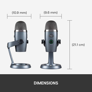 Micrófono BLUE: YETI NANO USB STREAMING GRAY