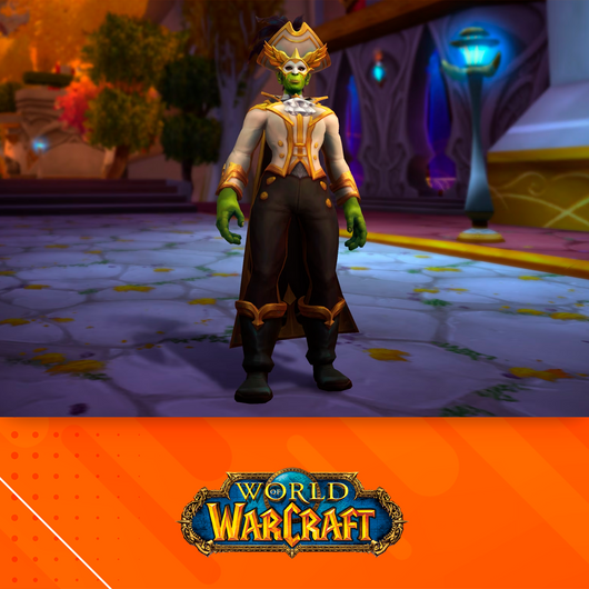 World of Warcraft: Atuendo de mascarada del capitán del cielo - Transfiguración