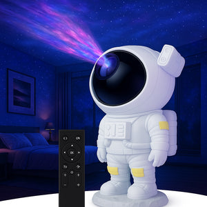 Proyector de galaxia de astronauta - luz nocturna, ángulo ajustable y diferentes nebulosas