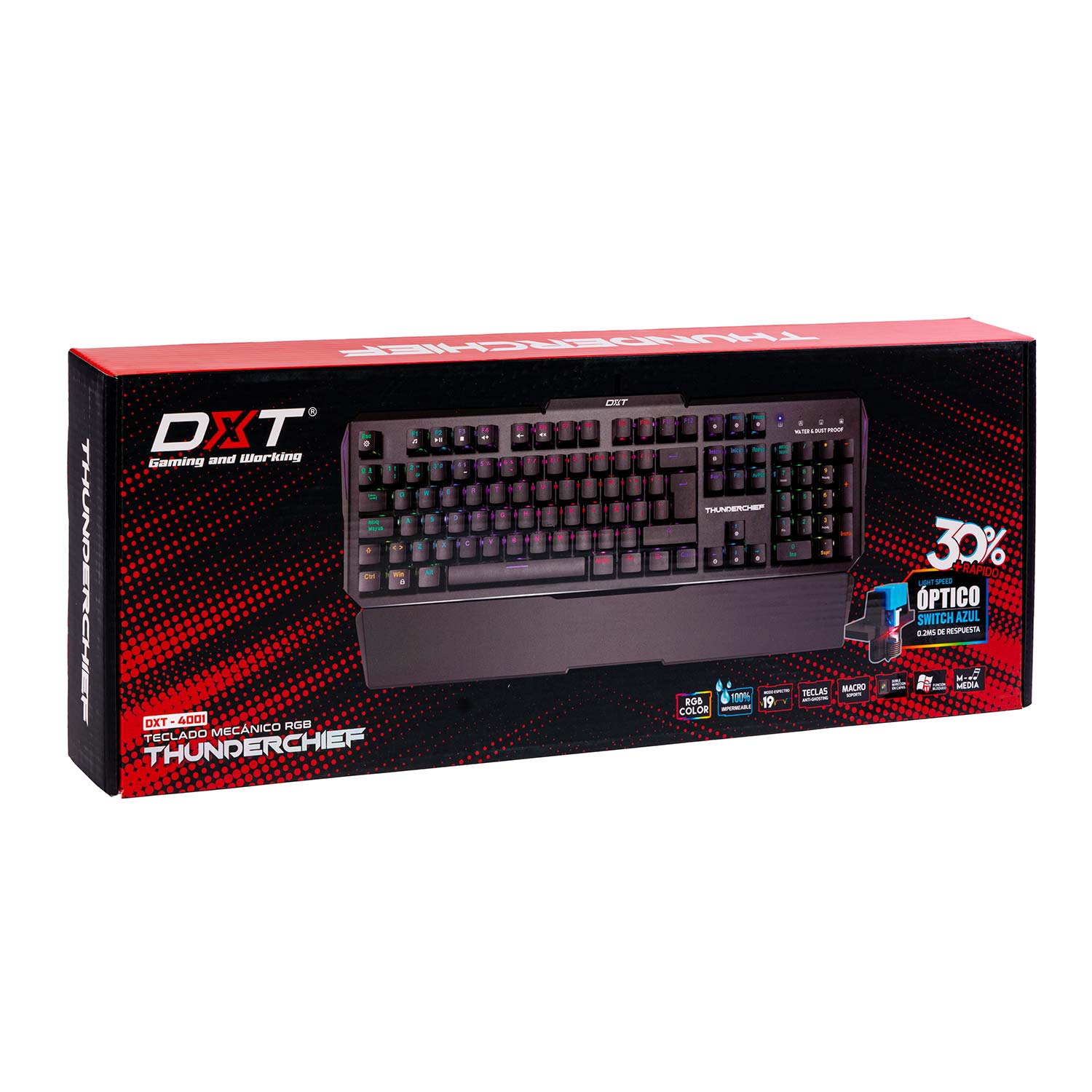 Dxt DXT MECHANICAL THUNDERCHIEF Keyboard – RGB | Blizz Store Perú
