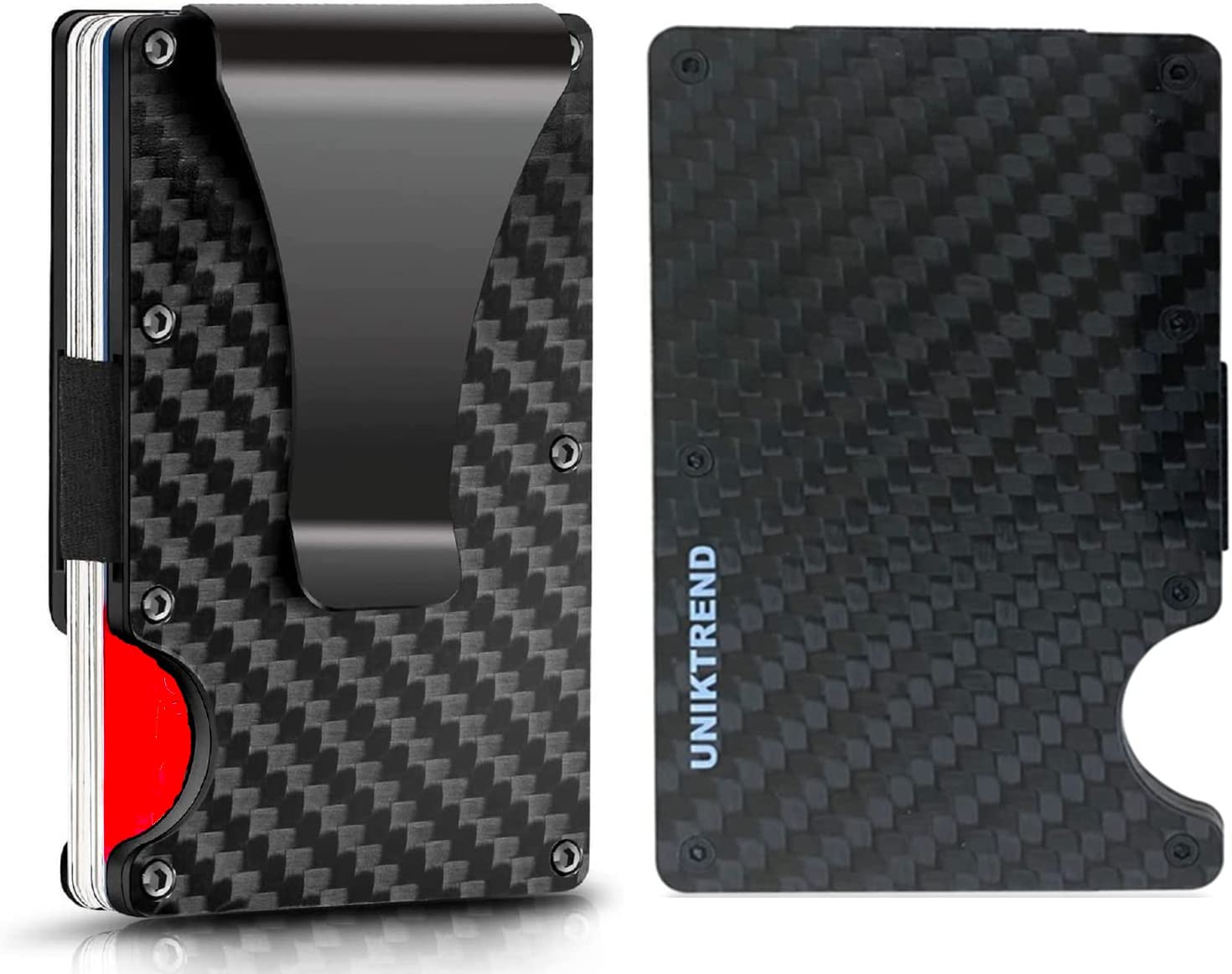 Minimalist carbon fiber wallet with RFID blocking (UNIKTREND)