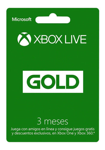 Xbox Live CORE 3 meses (90 días)